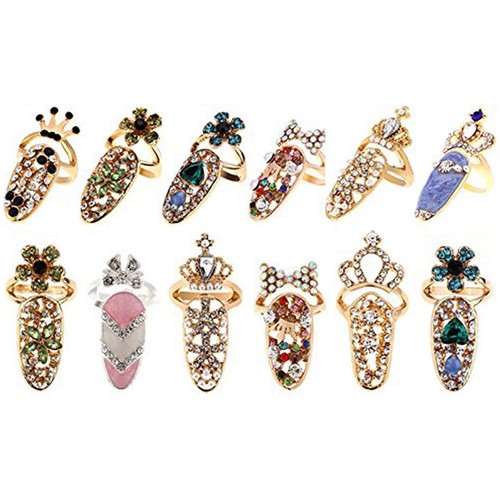 Pcs women fingernails ring - 12,